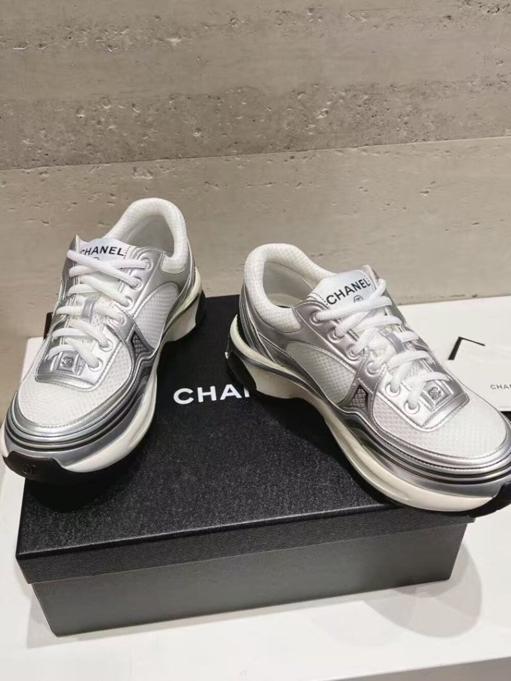 Authentic Chanel Platform Dad Shoes View 3